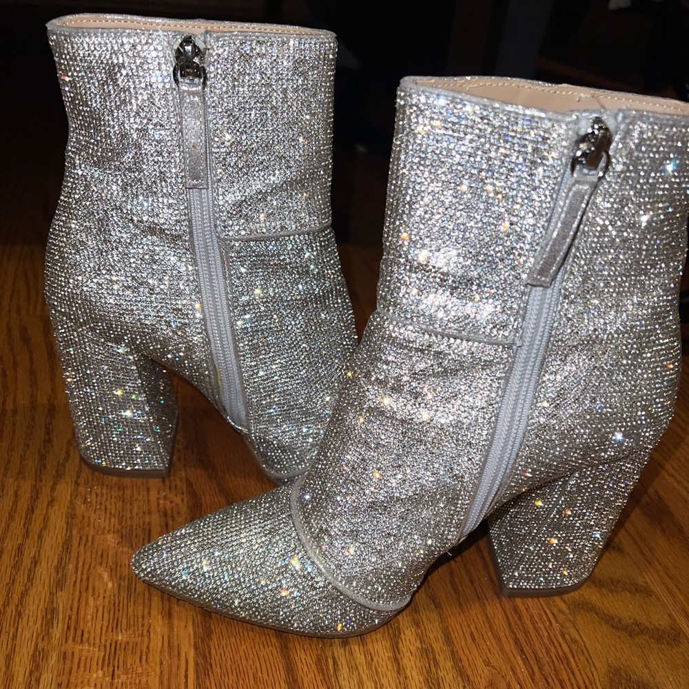 STEVE MADDEN: NOLA RHINESTONE BOOTIES